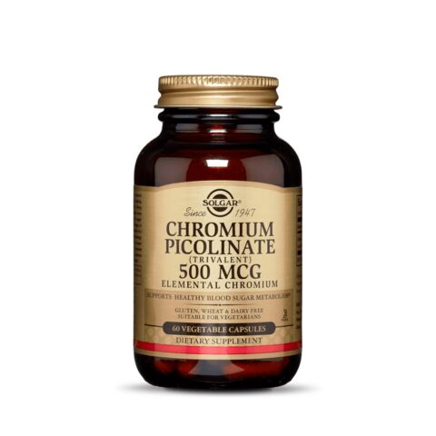 CHROMIUM PICOLINATE 500 MCG FRASCO POR 60 CAPSULAS