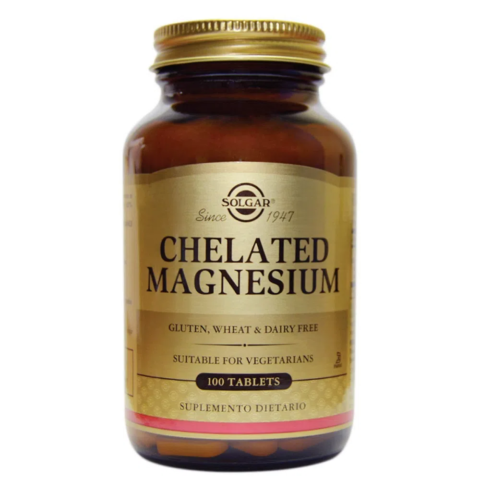 Chelated Magnesium Frasco Por 100 Tabletas