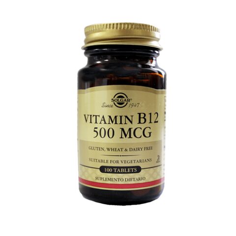 VITAMIN B12 500 MCG FRASCO 100 TABLETAS