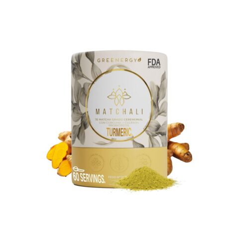 Té Matcha Grado Ceremonial Con Cúrcuma Y Cultivos Probióticos 60G