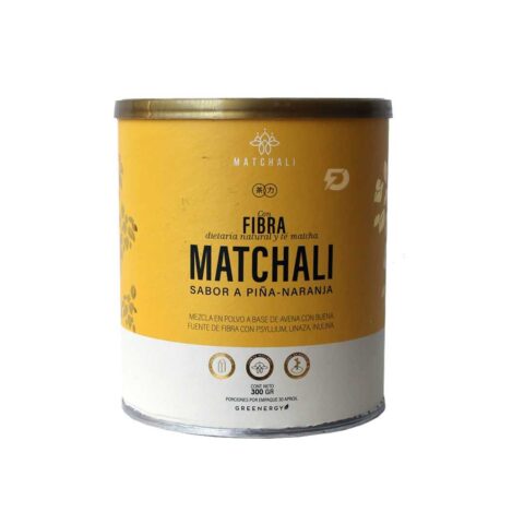 Fibra Natural Con Té Matcha Sabor Piña-Naranja 300G