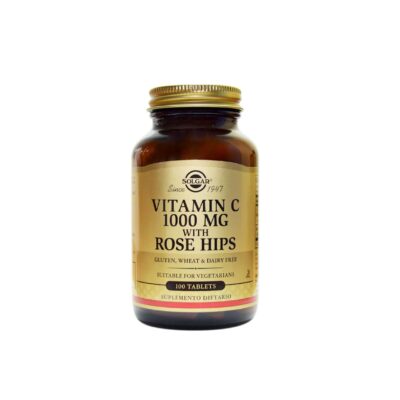 Vitamina C with rose hips 100 tabletas